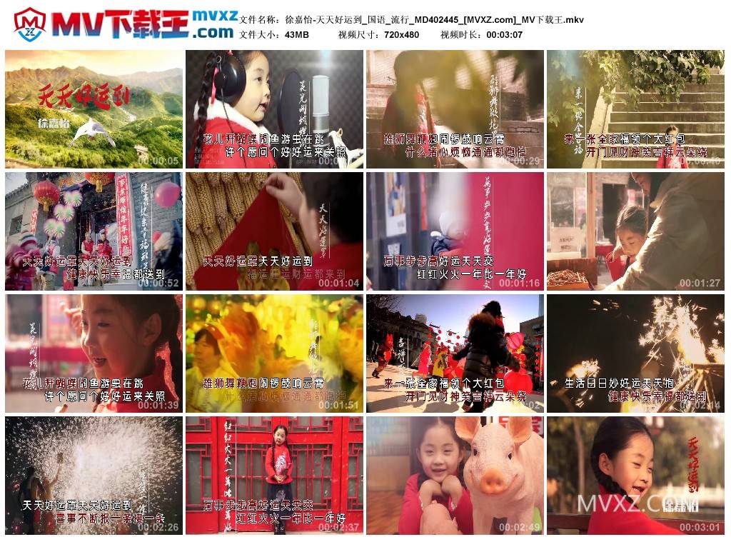 徐嘉怡-天天好运到_国语_流行_MD402445